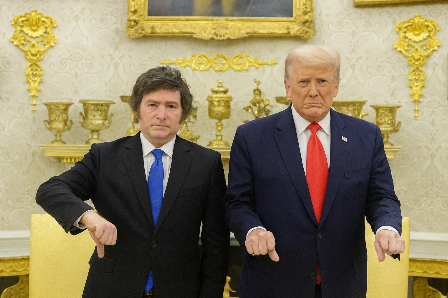 Milei vuelve sin nada