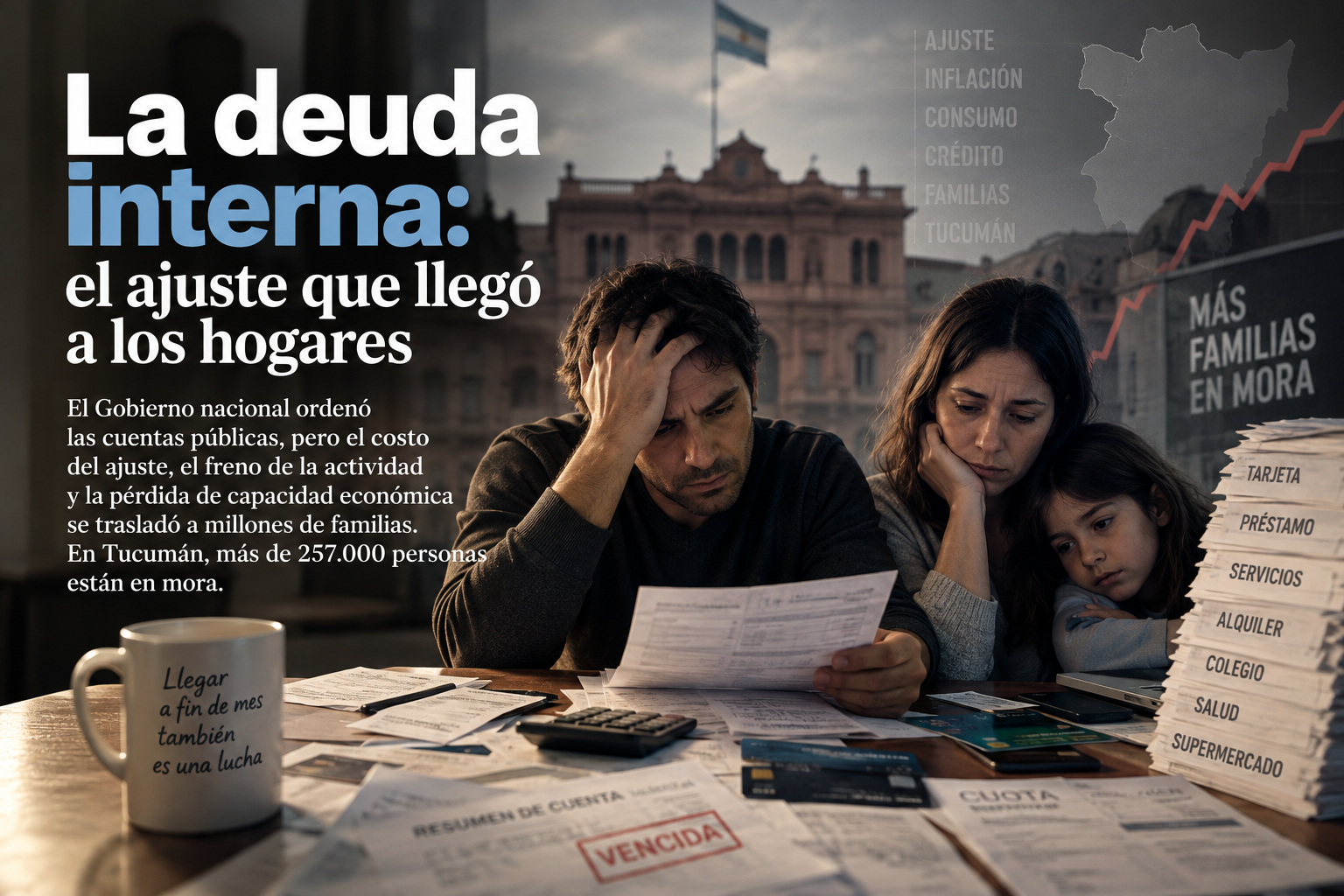 La deuda interna: el ajuste que llegó a los hogares